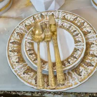 سرویس چینی ۱۲ نفره اصل ژاپن دختر فلوت زن