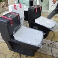 توالت فرنگی آترینا طوسی مشکی سفید مات