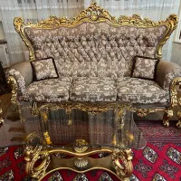 مبل استیل ۹ نفره سلطنتی چوب