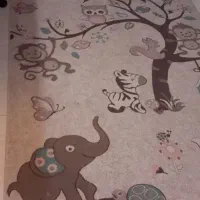 فرش اتاق کودک، فرش کناره سنتی دست بافت.