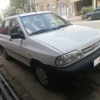 پراید مدل 91 سفید گلگیر عقب راننده رنگ