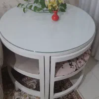 میز ناهار خوری ۴ نفره سفید