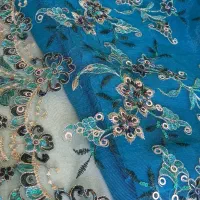 انواع پارچه های گیپور و سوزندوزی ماکسی