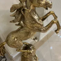 اسب قلم کاری برنجی کاملا نونو
