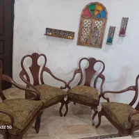 ۴ عدد صندلی تمام چوب اصل چپندر