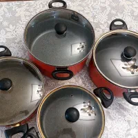 سه عدد قابلمه ، یک عدد ماهیتابه