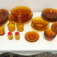 ظروف غذاخوری عسلی فرانسوی