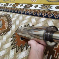 منبع اگزوز بنزی استیل و یک منبع اگزوز فابریکی