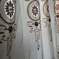 ۱۰ متر پرده با آستر وچوب پرده