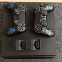 PS4 Slim 1TB دو دسته در حد نو