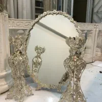 اینه شمعدان روکش نقره