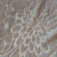 پتوی گلبافت آکبند دونفره برجسته رنگ طوسی