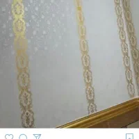 نقاشی .طرح کاغذ دیواری و سفید کاری