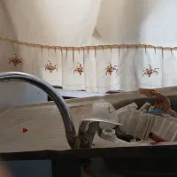 سینک استیل با شیر اهرمی