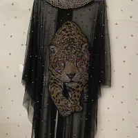 عبای مجلسی سنگ دوزی شده به همراه لگ