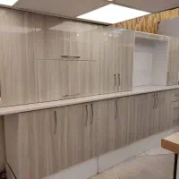 چوب فلز کابینت ( گالوانیــزه ) رنگ کوره ای خورده