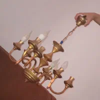 لوستر  آب طلا  ساعت فرش ظرف ظروف  کریستال