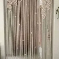 کوسن مبل و پرده مکرومه