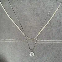 گردنبند استیل ماری و سکه