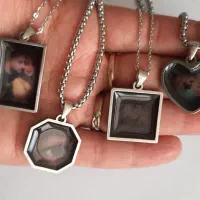 گردنبند رزینی حرارتی/نمایان شدن عکس با حرارت فندک