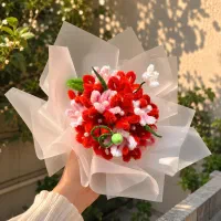 ساخت گل های پیپ پاککنی پینترستی برای هدیه