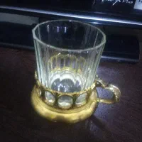 جا قاشق چنگالی  سیلور ۶۰ سال پیش لیوان ش کریستال