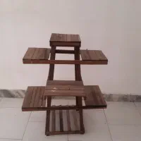 پایه گلدان چوبی درحدنو
