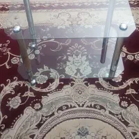 میزجلو مبلی شیشه ای و میز تلویزیون