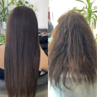 کراتین مو صافی احیا موهای وز و آسیب دیده