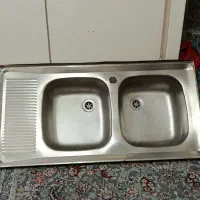 سینک دو لگن استیل