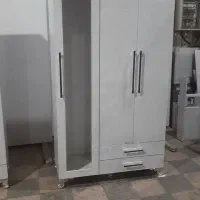 کمد ۳درب ۲کشو طول ۱۱۰سانت دکور یا آینه