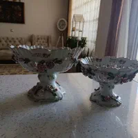 ظرف چینی گل برجسته