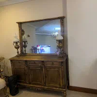 مبل ۷ نفره میز ناهار خوری ۸ نفره ویترین اینه کنسول