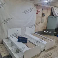 تخت خواب یک نفره الماس چوب ( مدل ساناز ۳۱ )