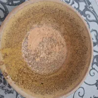 کشک ساب دیگ سفالی حوضچه فیروزه ای گلدان صنایع دستی