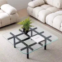 میز جلو مبلی/عسلی/فلزی(دژ دکور)