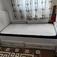 سرویس تخت وکمد کودک نوجوان با تشک نو