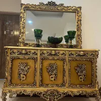 آیینه و کنسول چوب راش