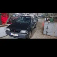 پراید مشکی ذغالی ۸۶ پلمپ بی رنگ دوگانه شرکت