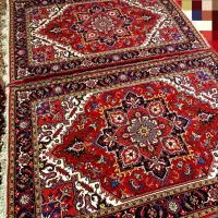 فرش دستبافت جفت6متری نقشه هریس610ایلمه