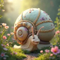 حلزون آچاتینا و خاویار تازه