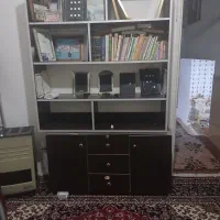 کتابخانه همراه میز کشویی