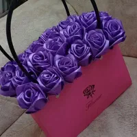 باکس گل روبانی ، گل روبانی ، دسته گل روبانی