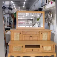 آینه کنسول  حصیری