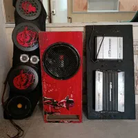 سیستم صوتی خودرو همراه با سیم کشی و تخته کامل