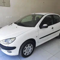 پژو 206 V8 1390 سفید فوق العاده تمیز