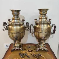 ۲عدد سماور زغالی برنجی