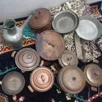 حدود ۱۶ کیلو ظرف مسی
