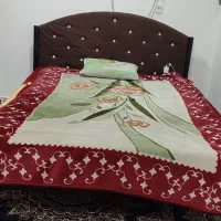 تخت خواب دو نفره با تشک تمیز