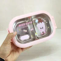 ظرف غذا کودک داخل استیل خارجی سرخ کن قاشق چنگال